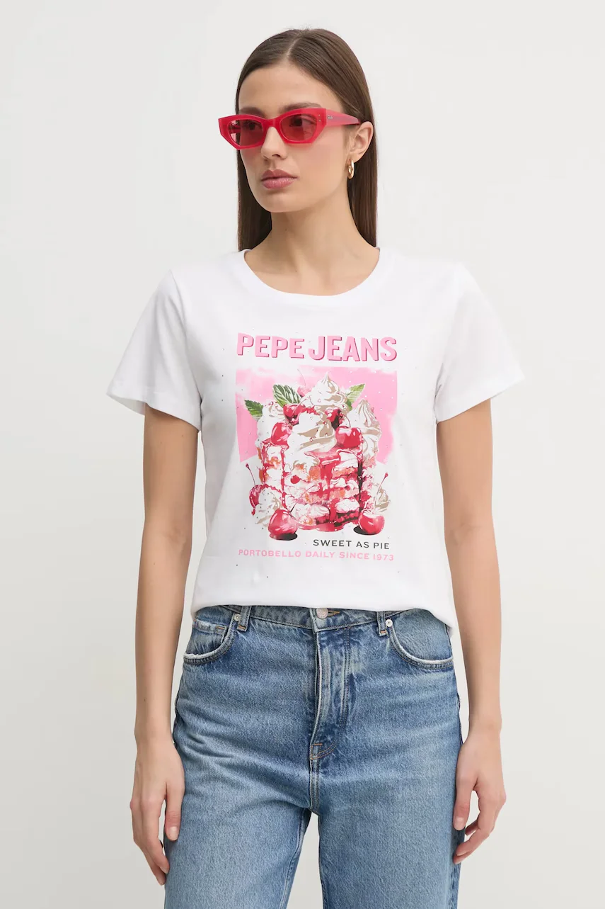 Pepe Jeans Памучна тениска RYOKO