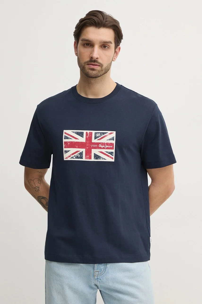 Pepe Jeans Памучна тениска UNION TEE