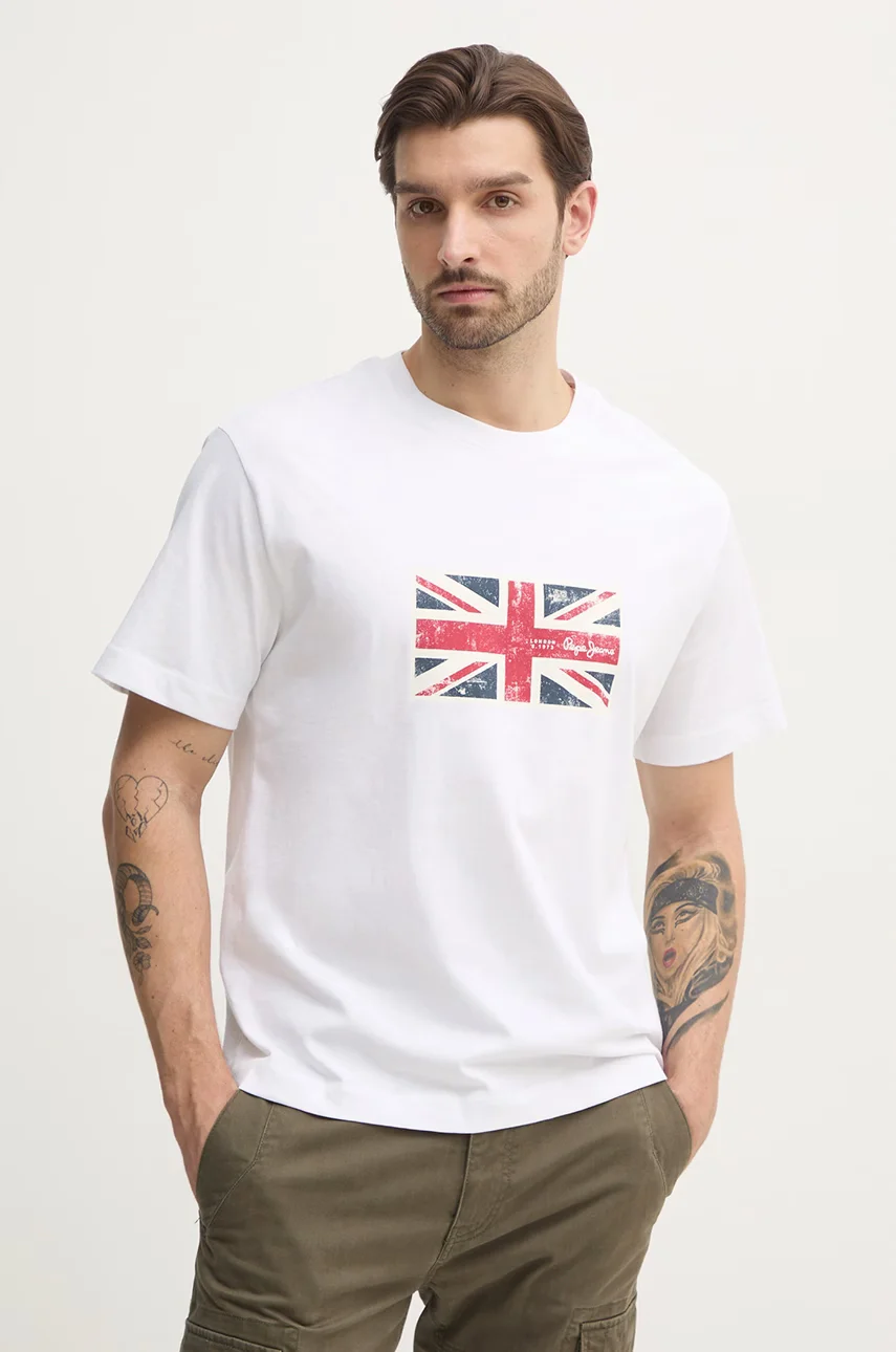 Pepe Jeans Памучна тениска UNION TEE