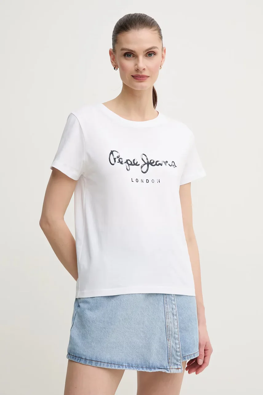 Pepe Jeans Памучна тениска VAL