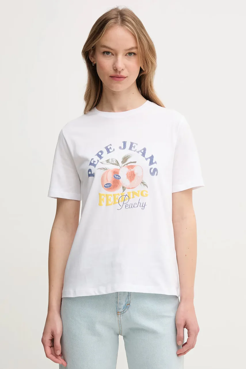 Pepe Jeans Памучна тениска VENUSA