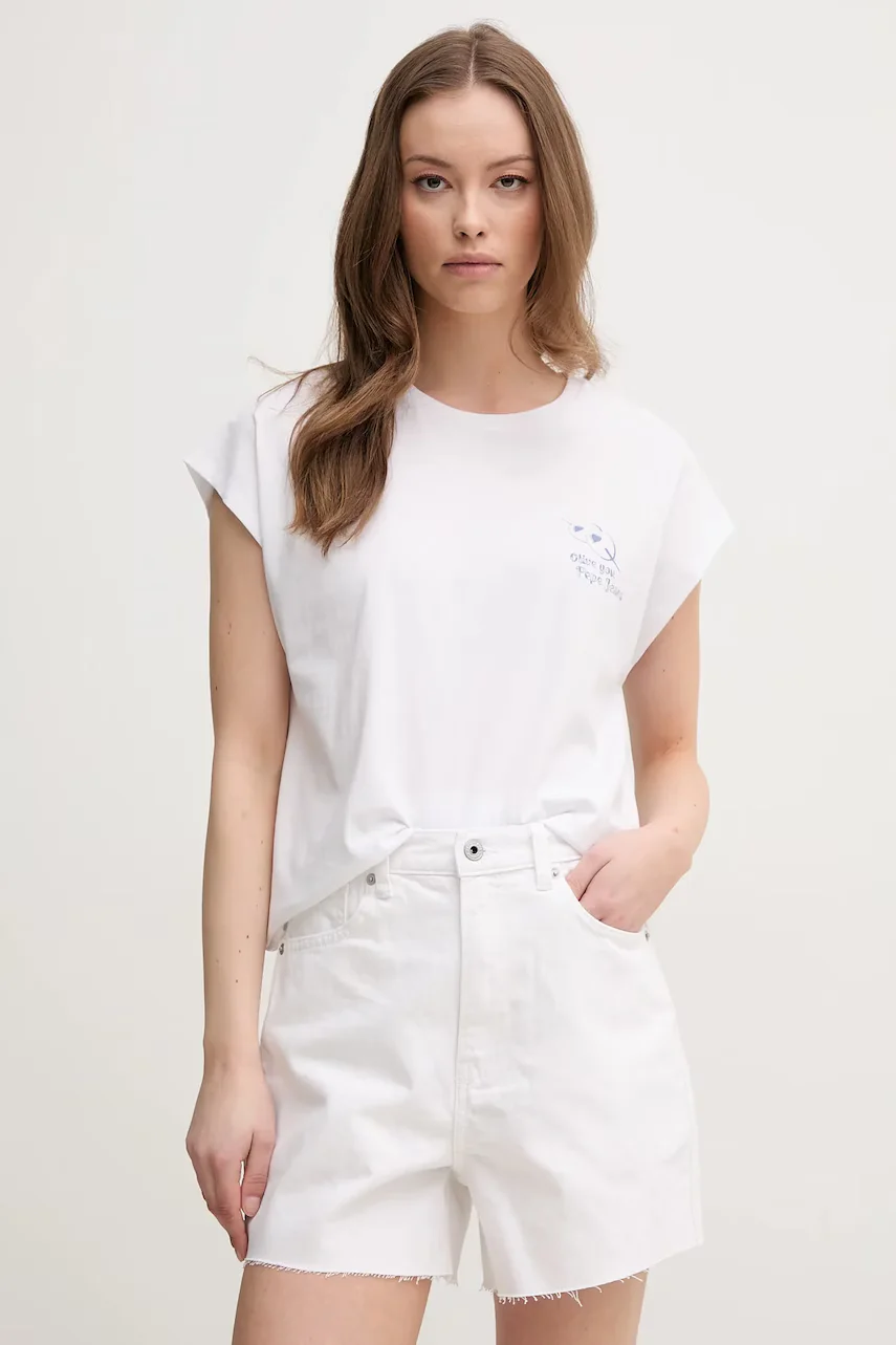 Pepe Jeans Памучна тениска VIRGINIA