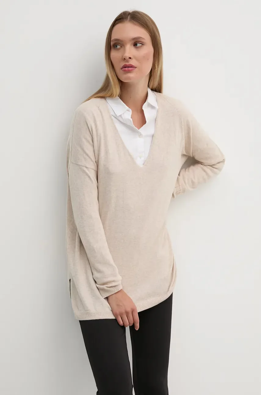 Pepe Jeans Пуловер с вълна ISELA V-NECK