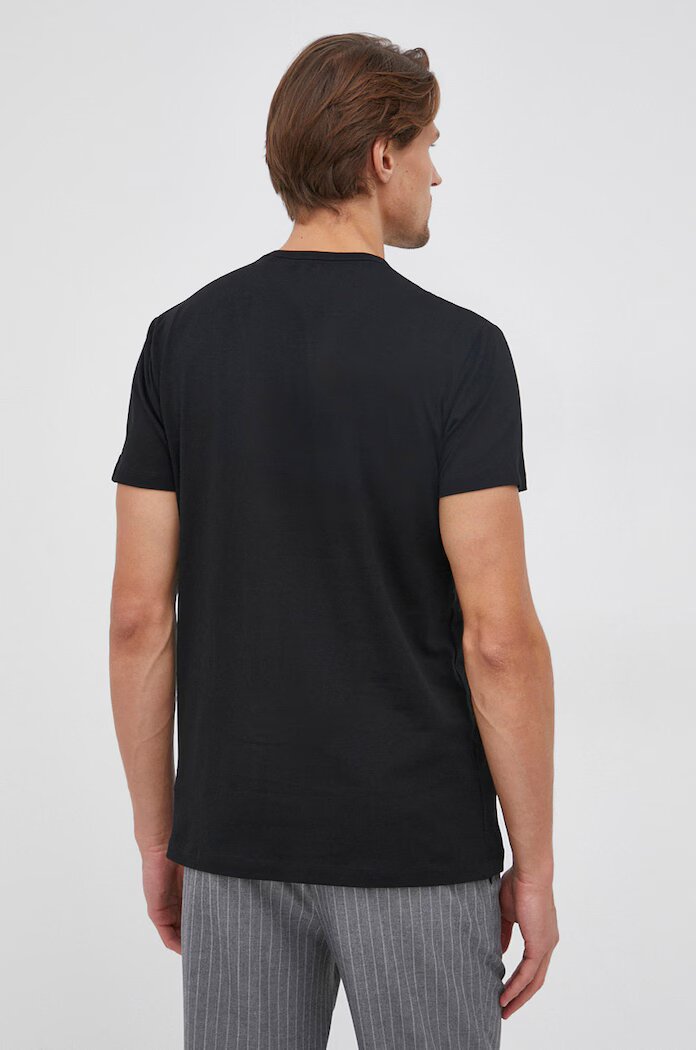Pepe Jeans Тениска Basic мъжка в черно с изчистен дизайн