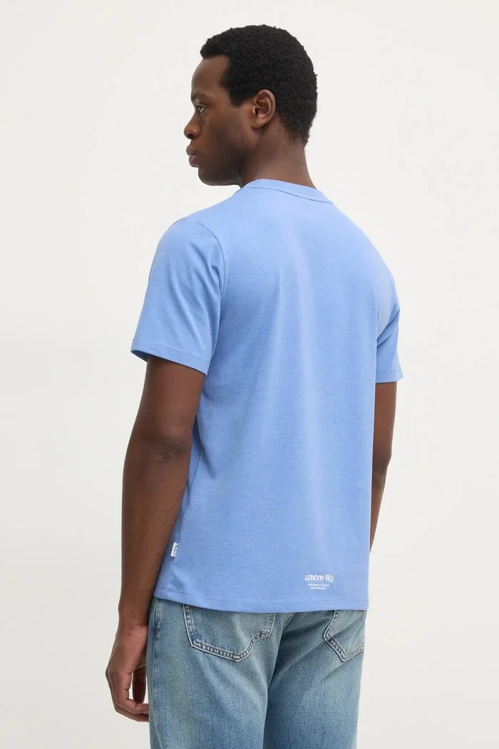 Pepe Jeans Тениска DAMIAN TEE в лилаво с изчистен дизайн PM509726