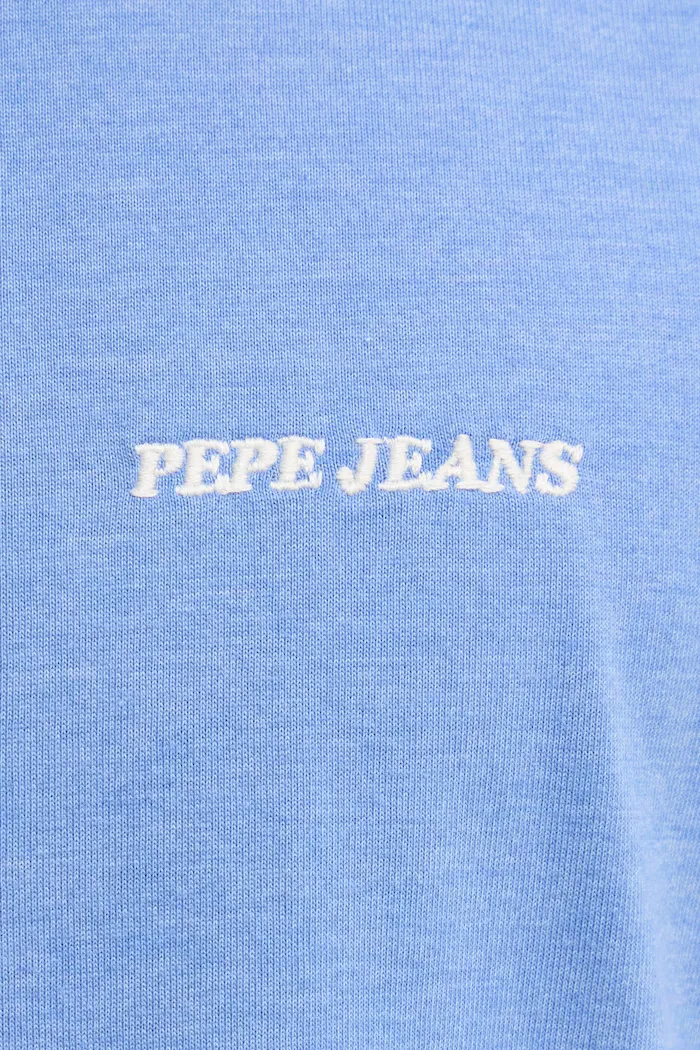 Pepe Jeans Тениска DAMIAN TEE в лилаво с изчистен дизайн PM509726