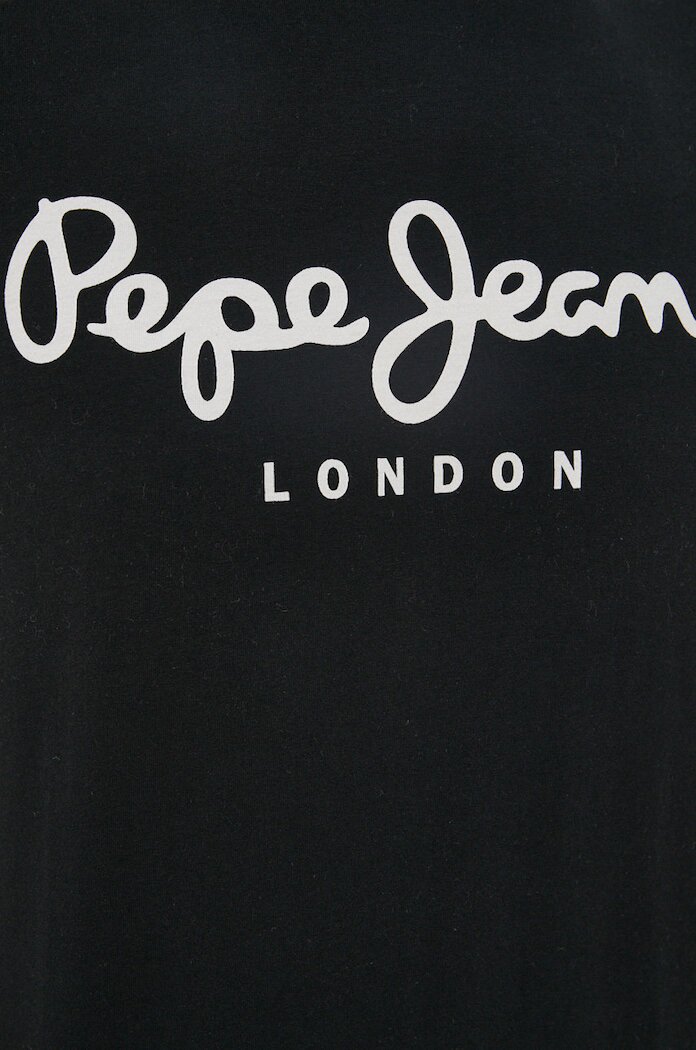 Pepe Jeans Тениска Original мъжка в черно с принт