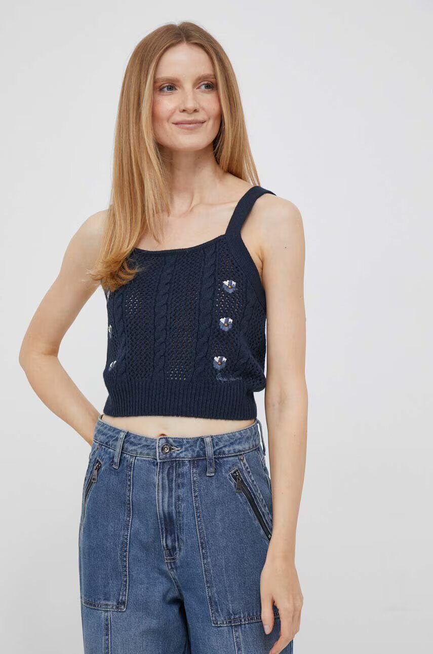 Pepe Jeans Топ с вълна Emalynn