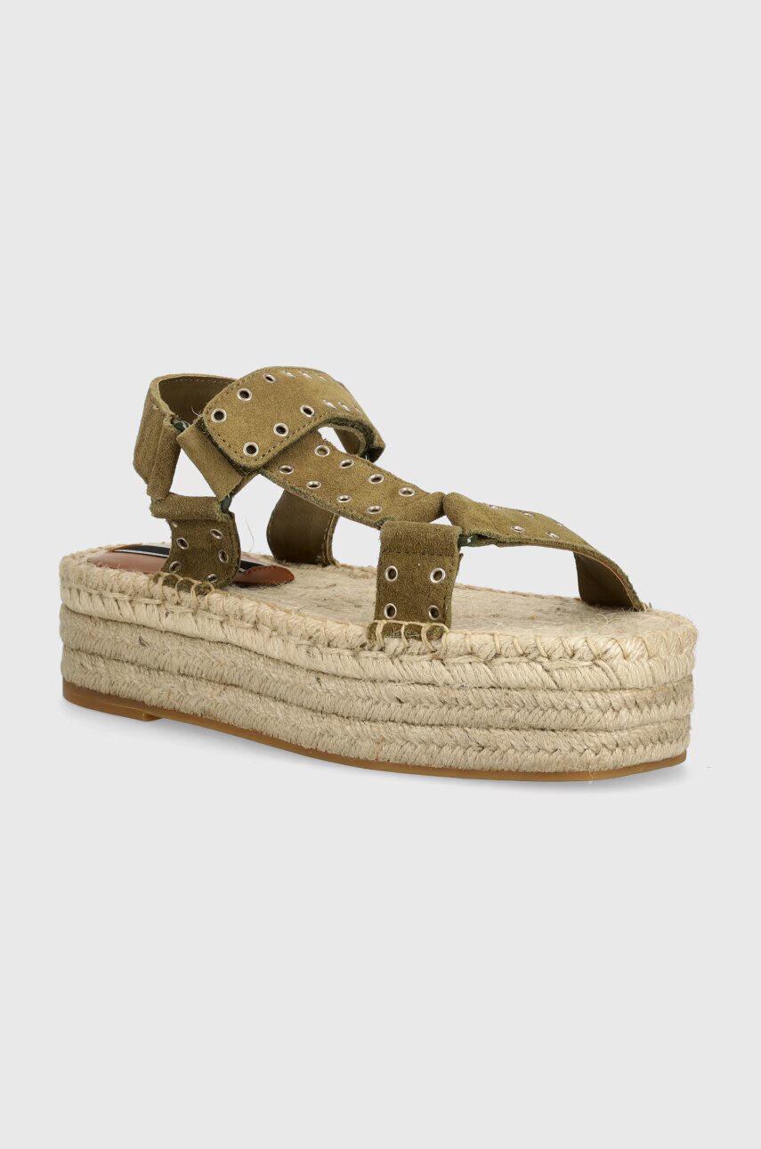 Pepe Jeans Велурени сандали PLS90660