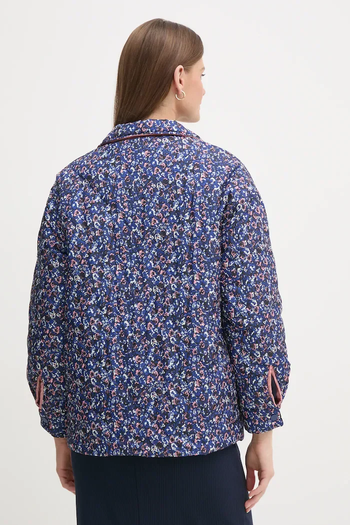 Pepe Jeans Яке с две лица FLEUR DAILY в розово преходен модел с уголемена кройка PL402499