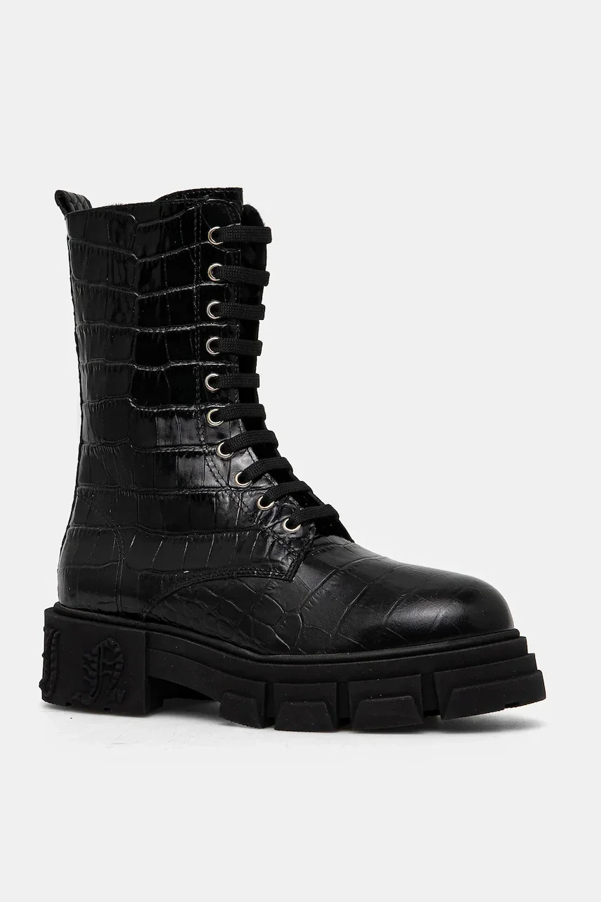 PHILIPP PLEIN Кожени боти Croco Gothic
