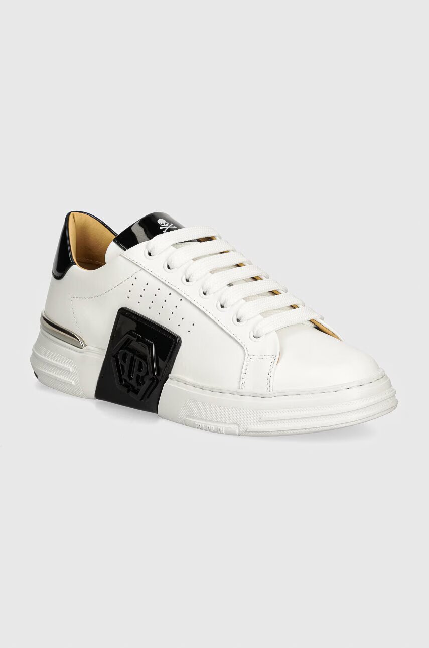 PHILIPP PLEIN Кожени маратонки Hexagon Phantom Kicks