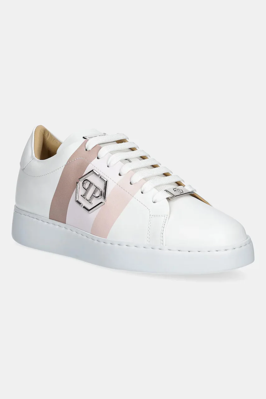 PHILIPP PLEIN Кожени маратонки Lo-Top Hexagon