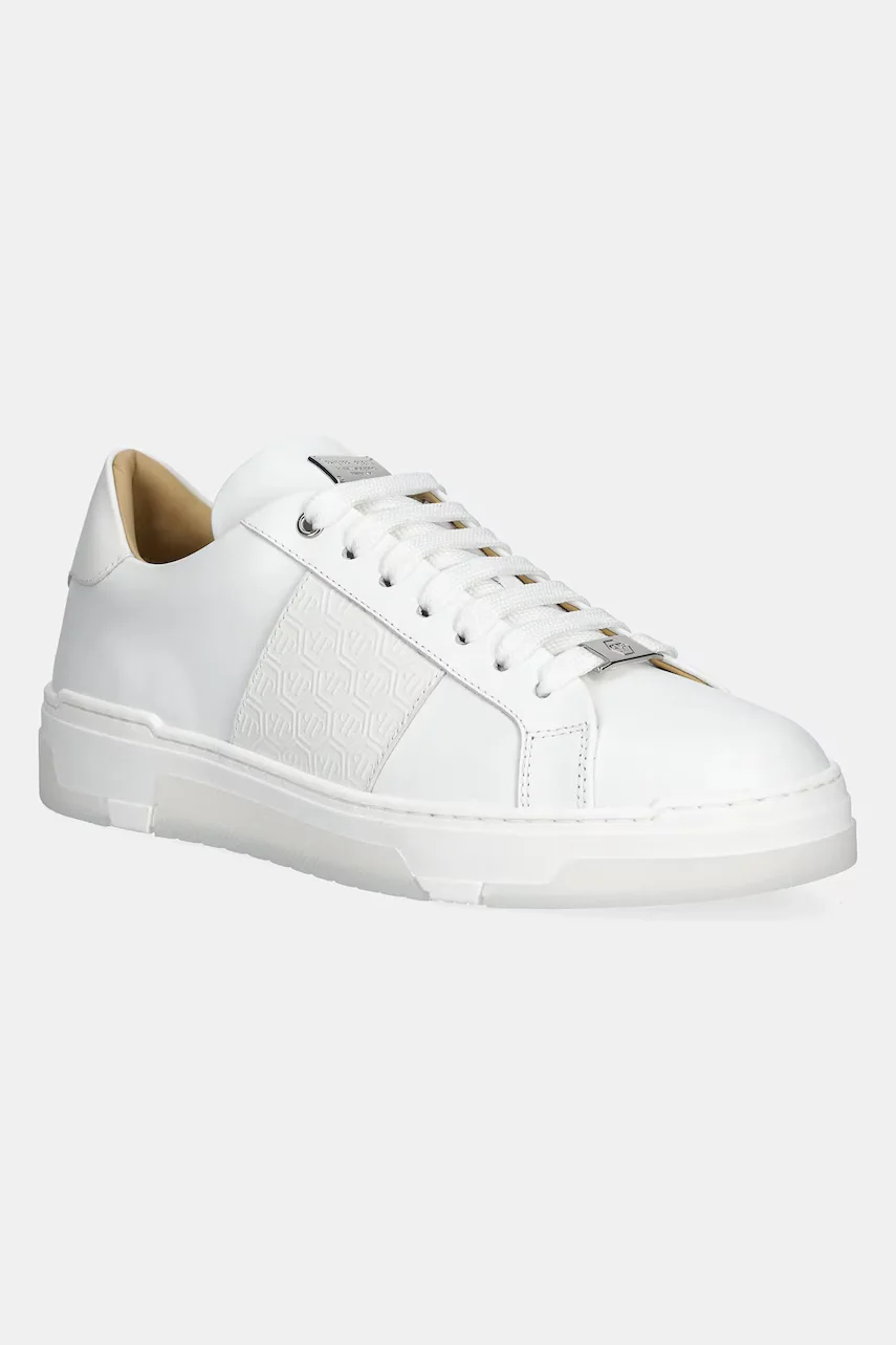 PHILIPP PLEIN Кожени маратонки Lo-Top Monogram