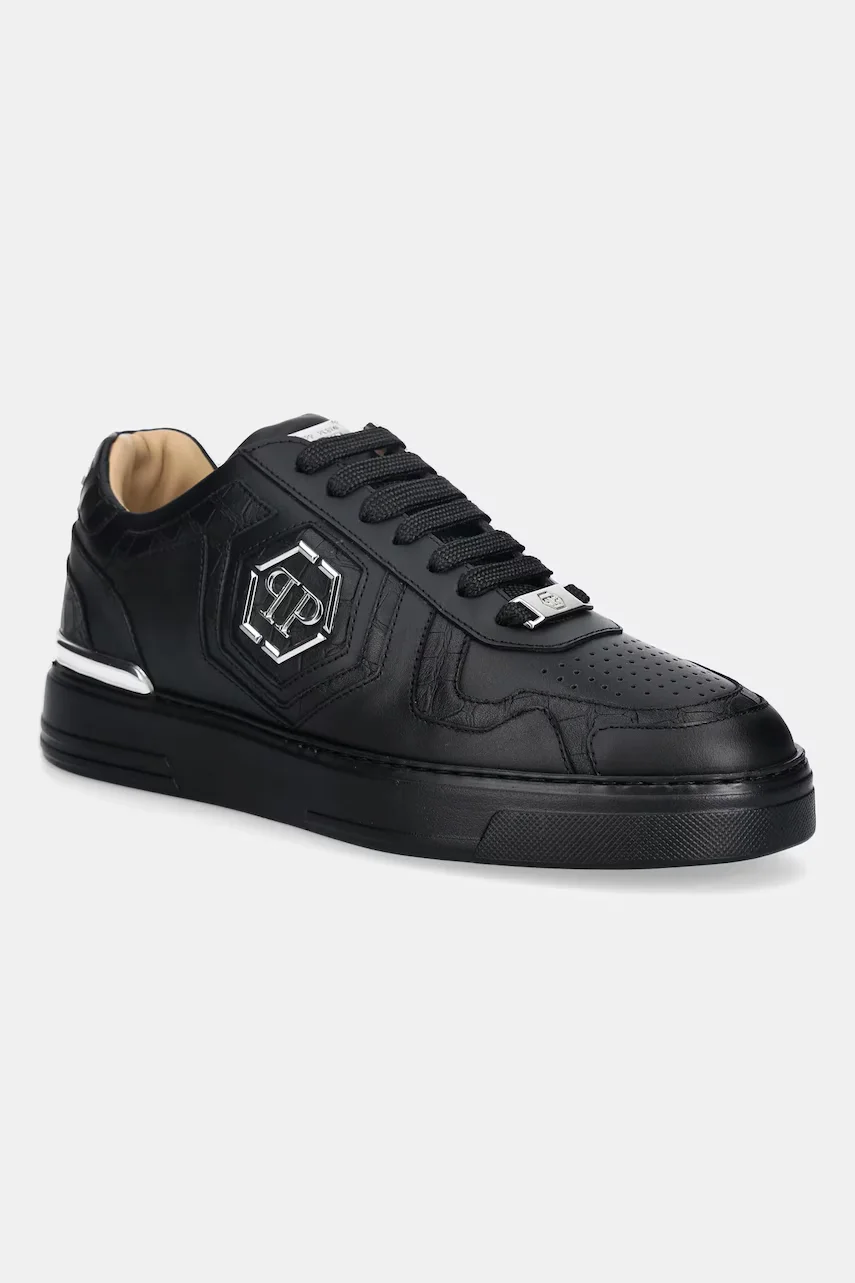 PHILIPP PLEIN Кожени маратонки Low Top