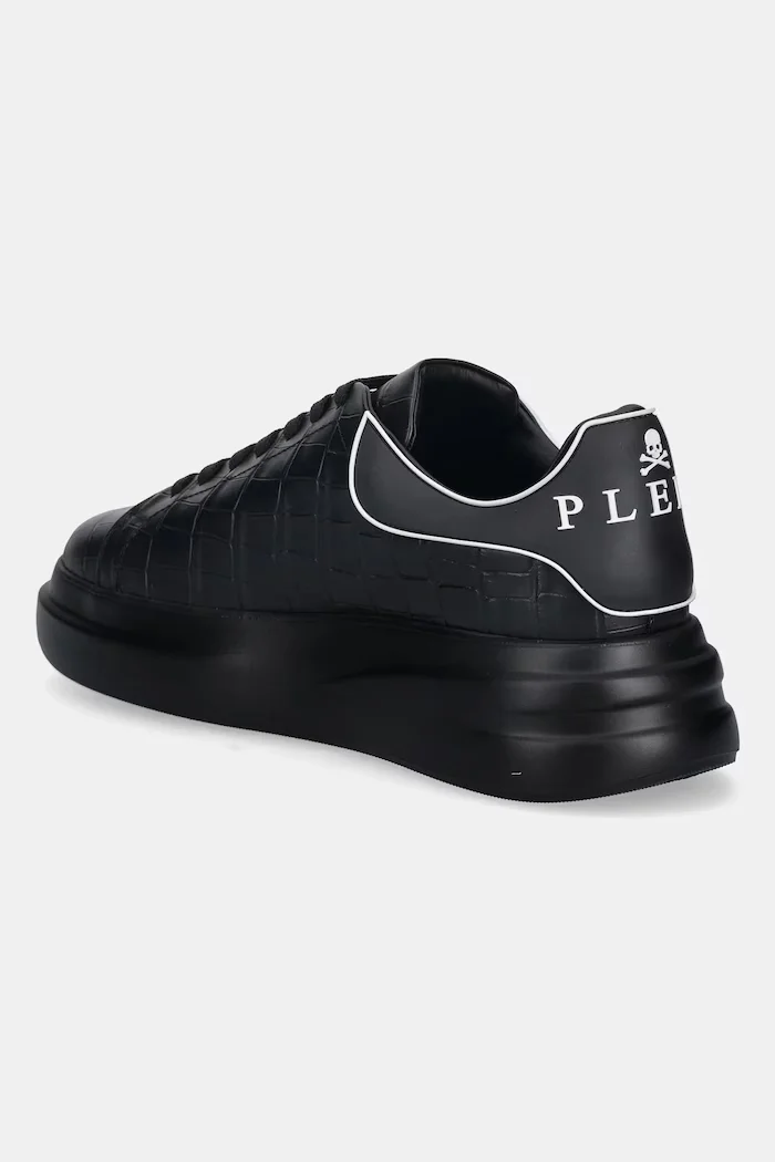 PHILIPP PLEIN Кожени маратонки Megastar в черно USC0771.PLE005.0202