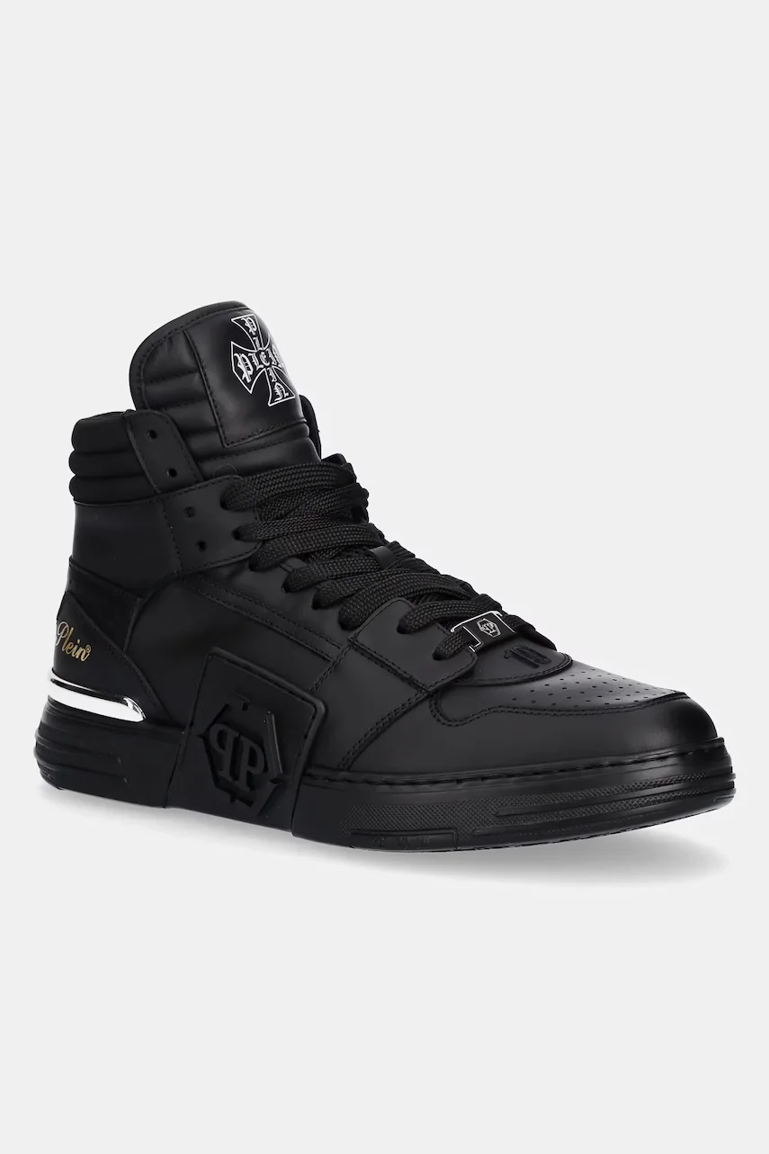 PHILIPP PLEIN Кожени маратонки Phantom Kicks High Top