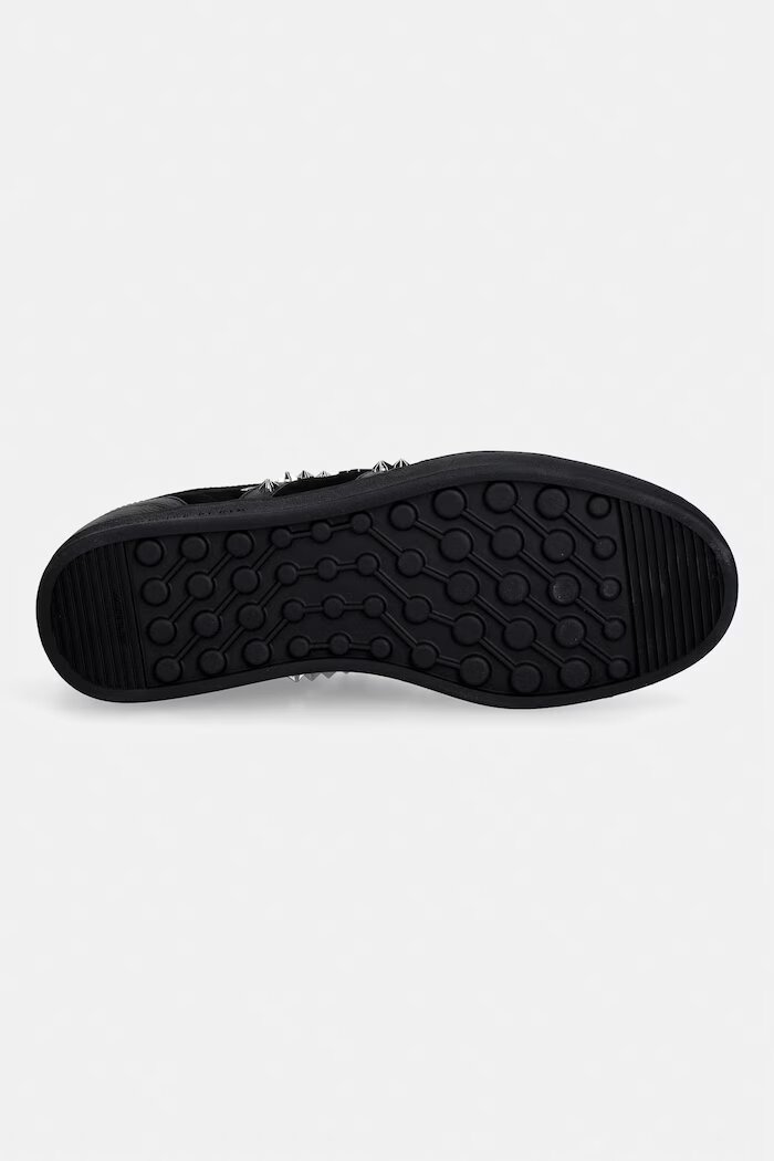 PHILIPP PLEIN Велурени маратонки Low-Top Retro Rebel мъжки в черно USC0911.PLE009N.0202