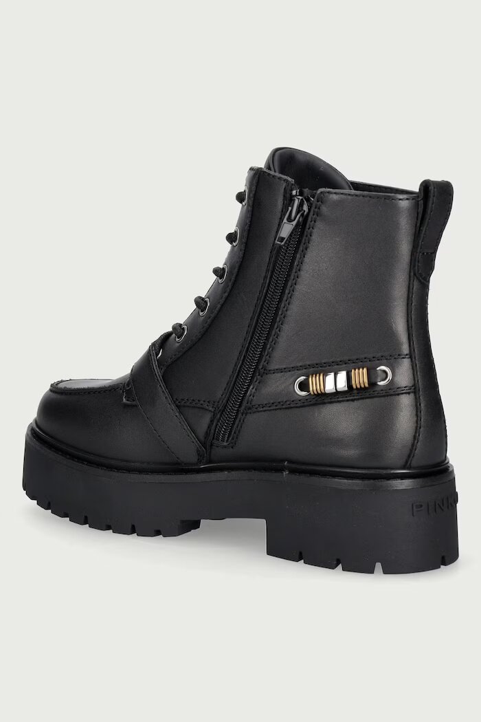 Pinko боти дамски от кожа Margaret 03 черни SD0565P001Z99