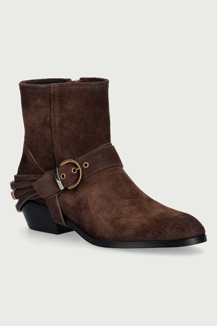 Pinko боти от велур Jane 07 кафяви SD0557P151L72