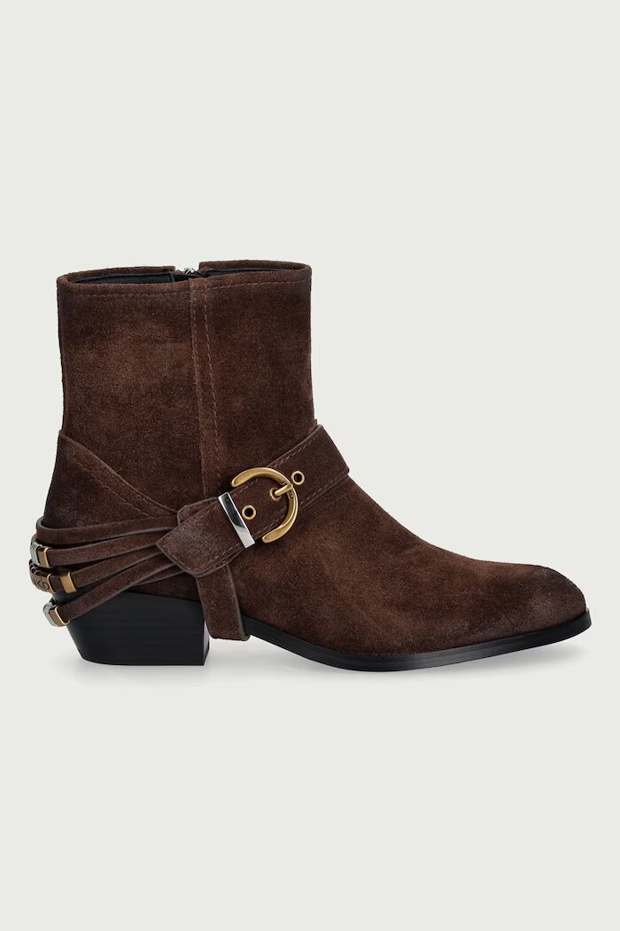 Pinko боти от велур Jane 07 кафяви SD0557P151L72