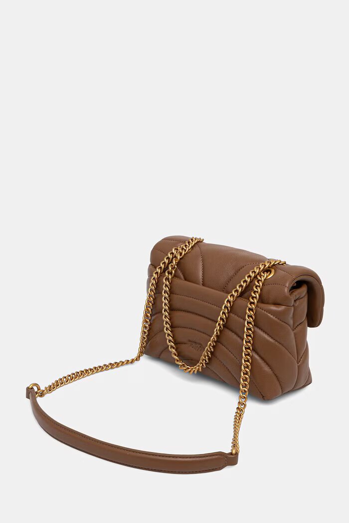 Pinko чанта дамска от кожа бордо 100039 A1EX