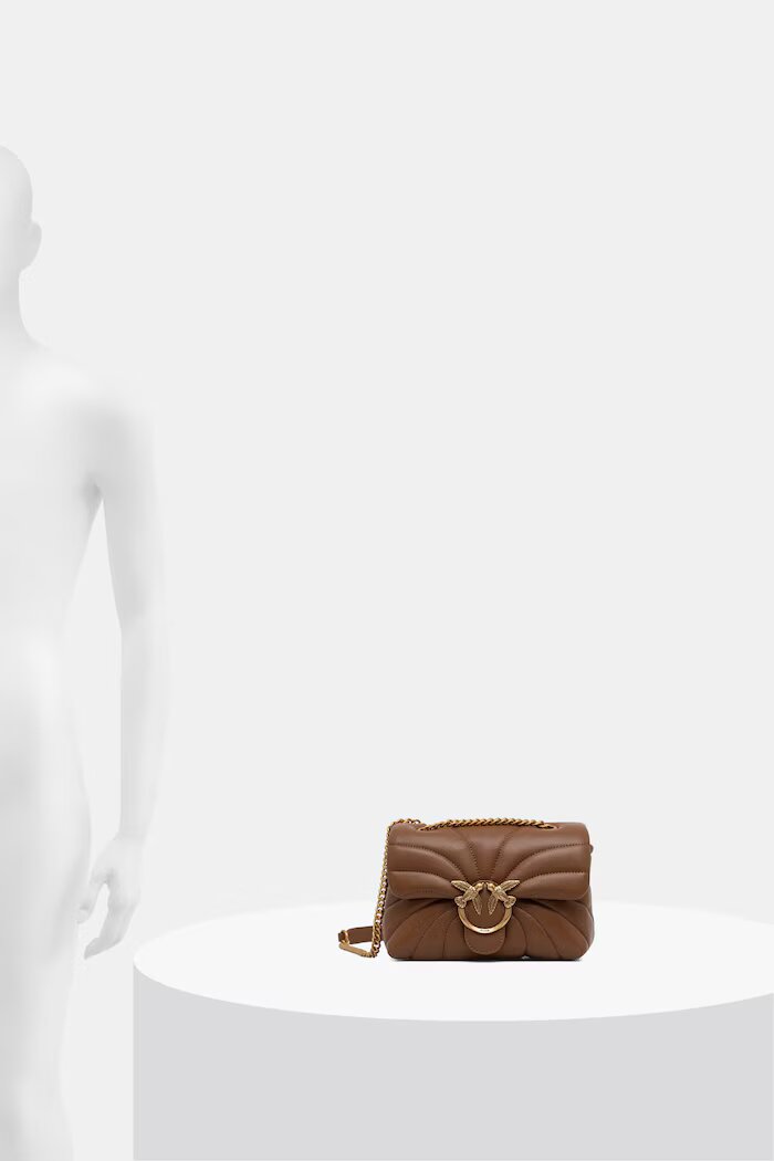 Pinko чанта дамска от кожа бордо 100039 A1EX