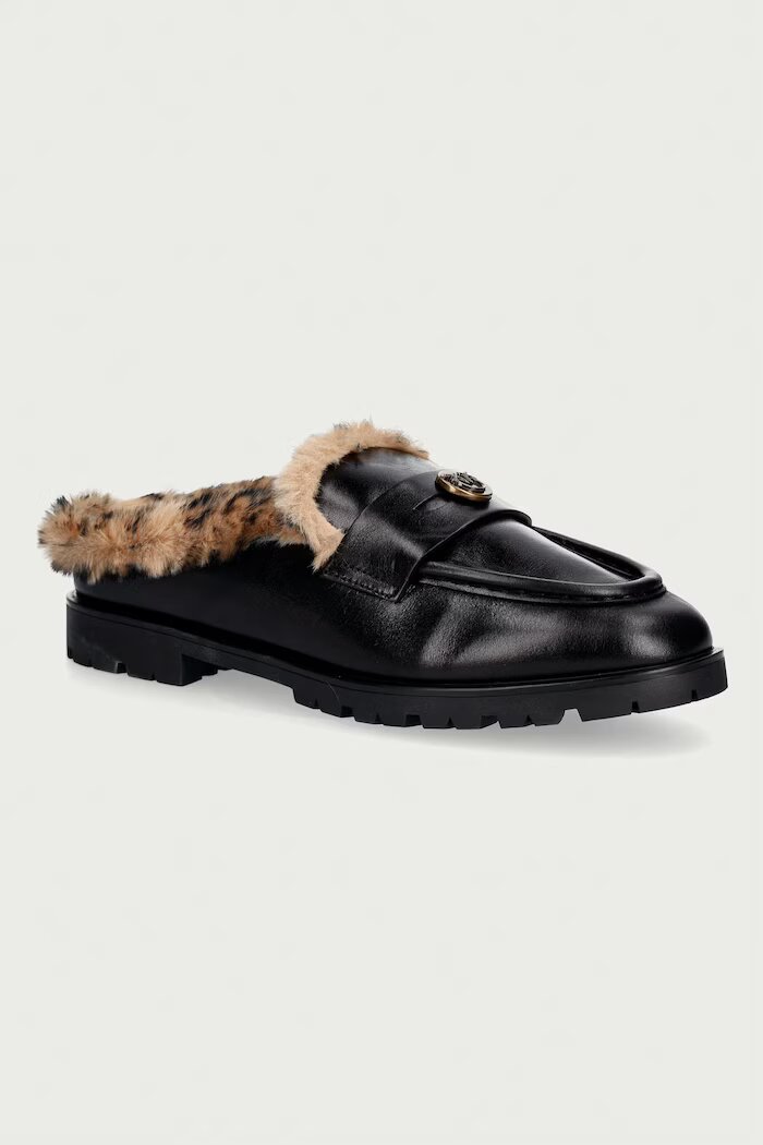 Pinko чехли дамски от кожа Nora 09 черни SD0683P186Z99