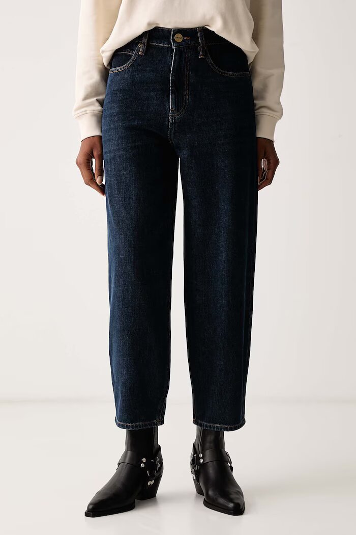 Pinko дънки relaxed fit дамски тъмносини 103857 A3HE