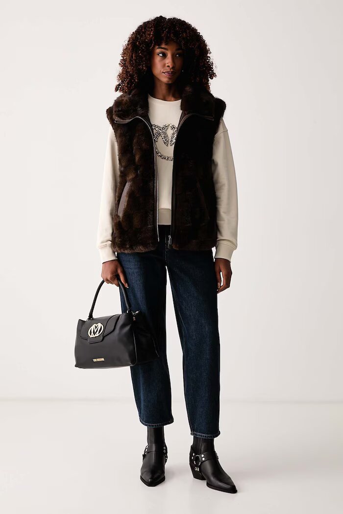 Pinko дънки relaxed fit дамски тъмносини 103857 A3HE