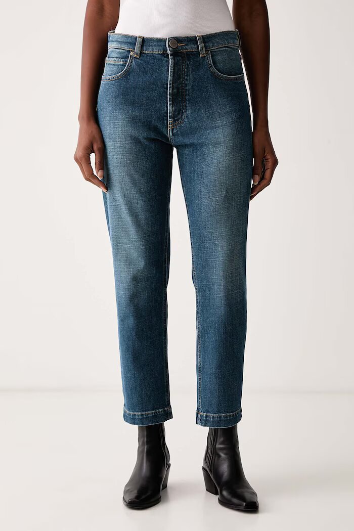Pinko дънки slim fit дамски сини 107385 A3KA