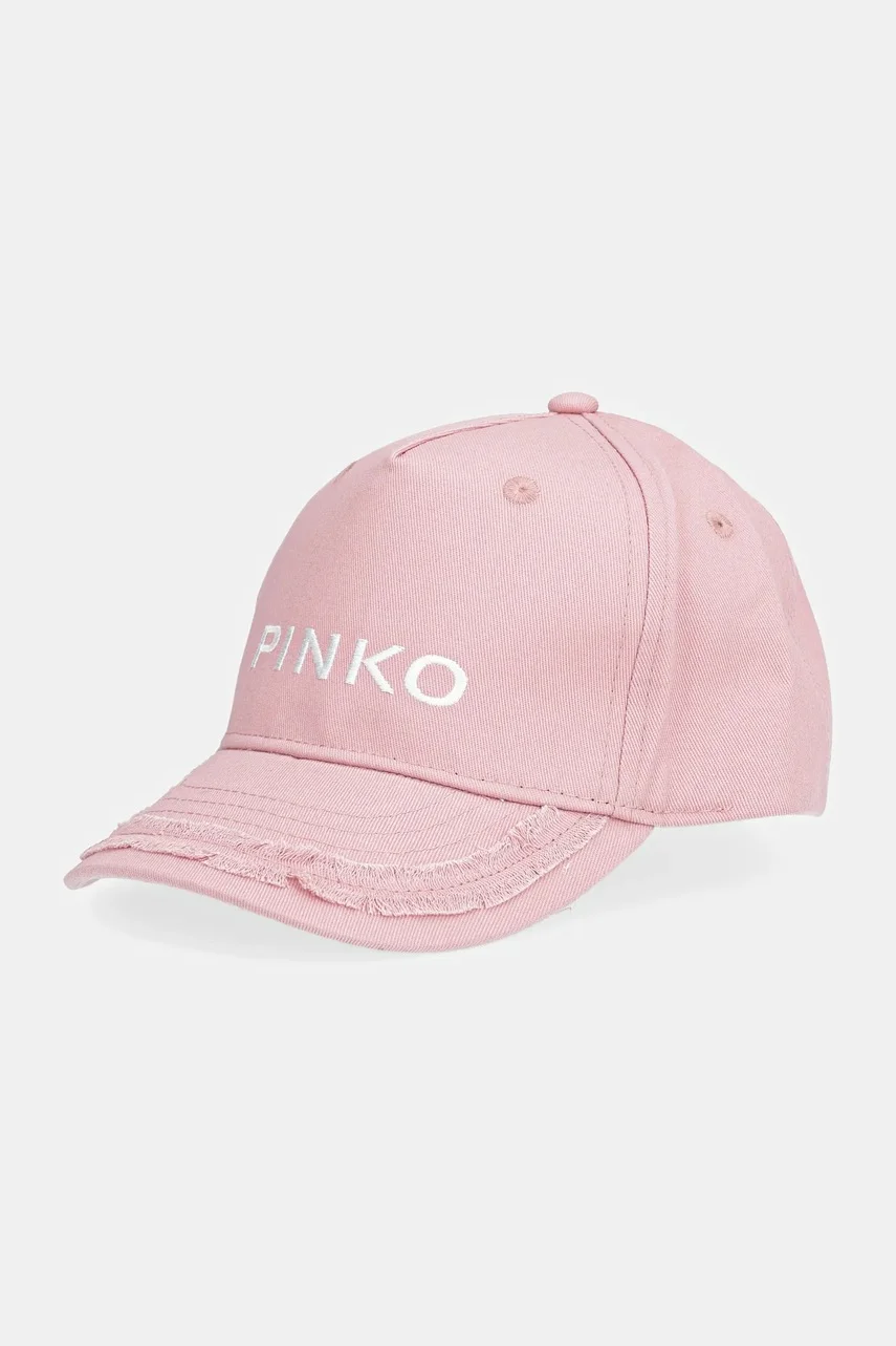 Pinko Детска памучна шапка с козирка