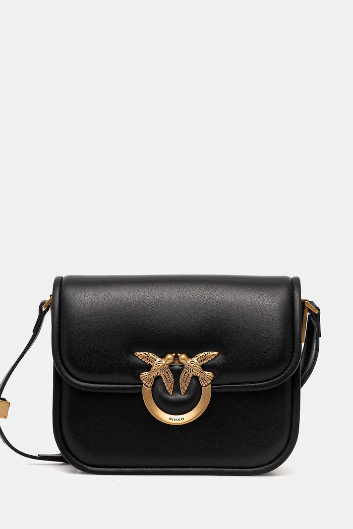Pinko Кожена чанта в черно 104297 A26L