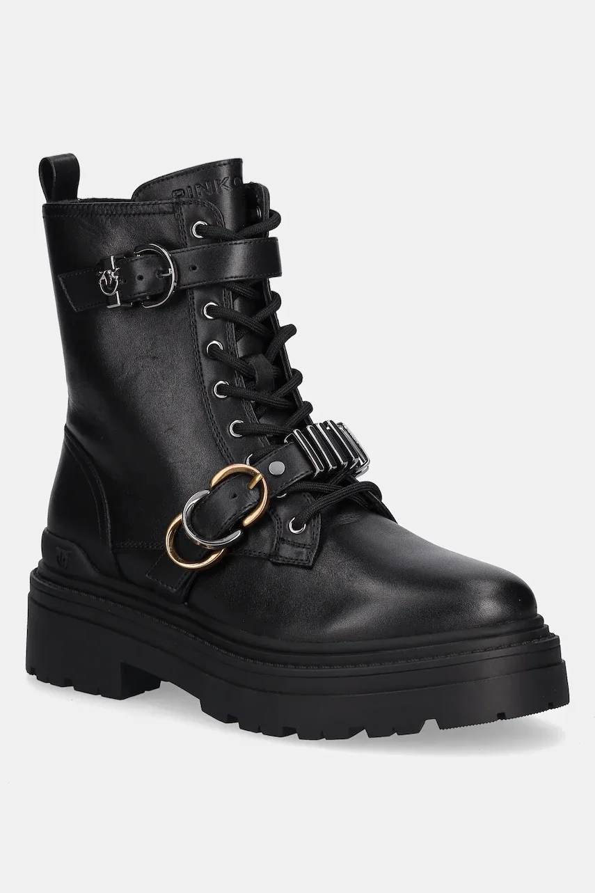 Pinko Кожени кубинки Mia 19