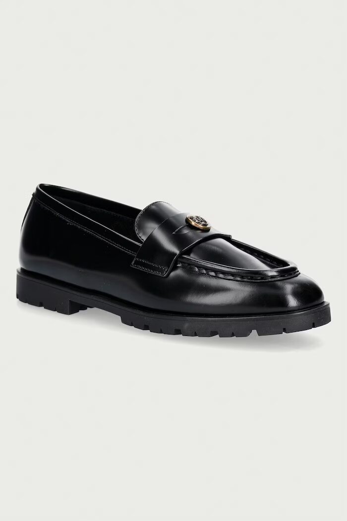 Pinko мокасини дамски от кожа Nora 07 черни SD0657P001Z99