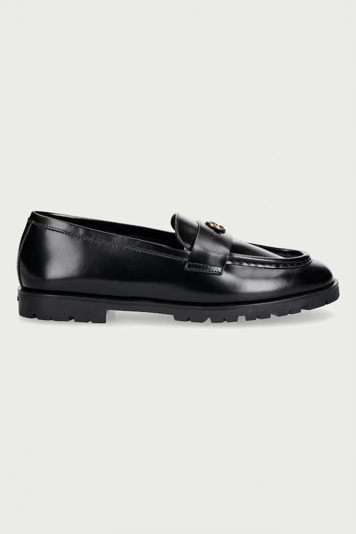 Pinko мокасини дамски от кожа Nora 07 черни SD0657P001Z99