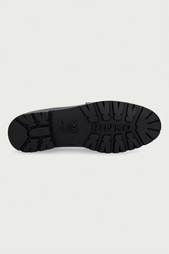 Pinko мокасини дамски от кожа Nora 07 черни SD0657P001Z99