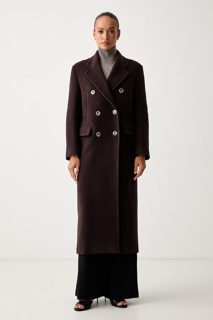 Pinko палто дамско с вълна бордо 107487 A3FG
