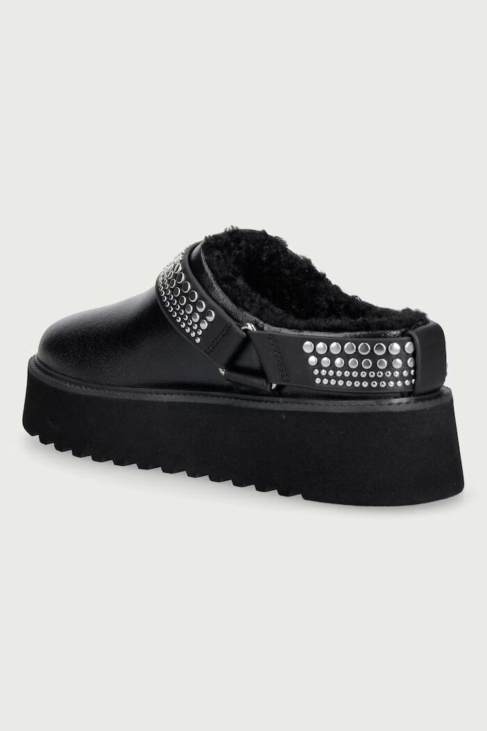 Pinko пантофи дамски от кожа Martina 05 черни SD0573P001Z99