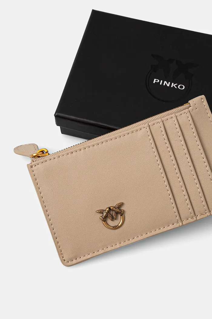 Pinko портфейл дамски от кожа бежов 100251 A0F1