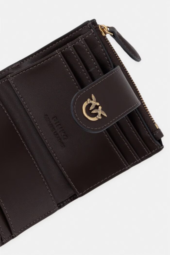 Pinko портфейл дамски от кожа бордо 103610 A0F1