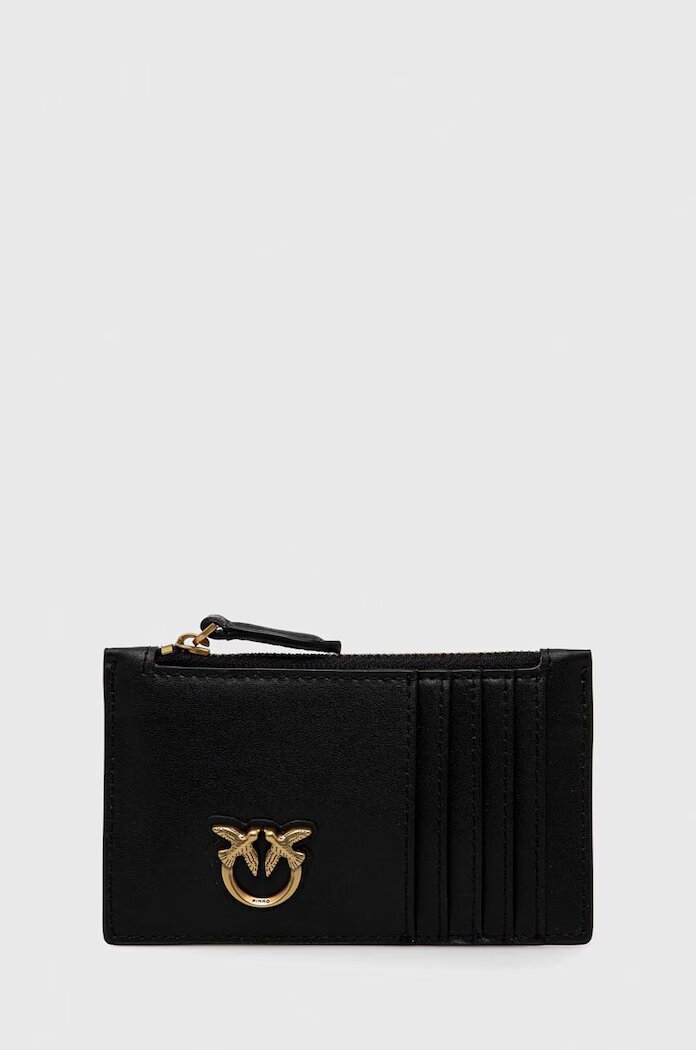 Pinko портфейл дамски от кожа черен 100251 A0F1
