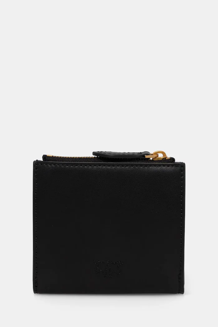 Pinko портфейл дамски от кожа черен 103610 A0F1