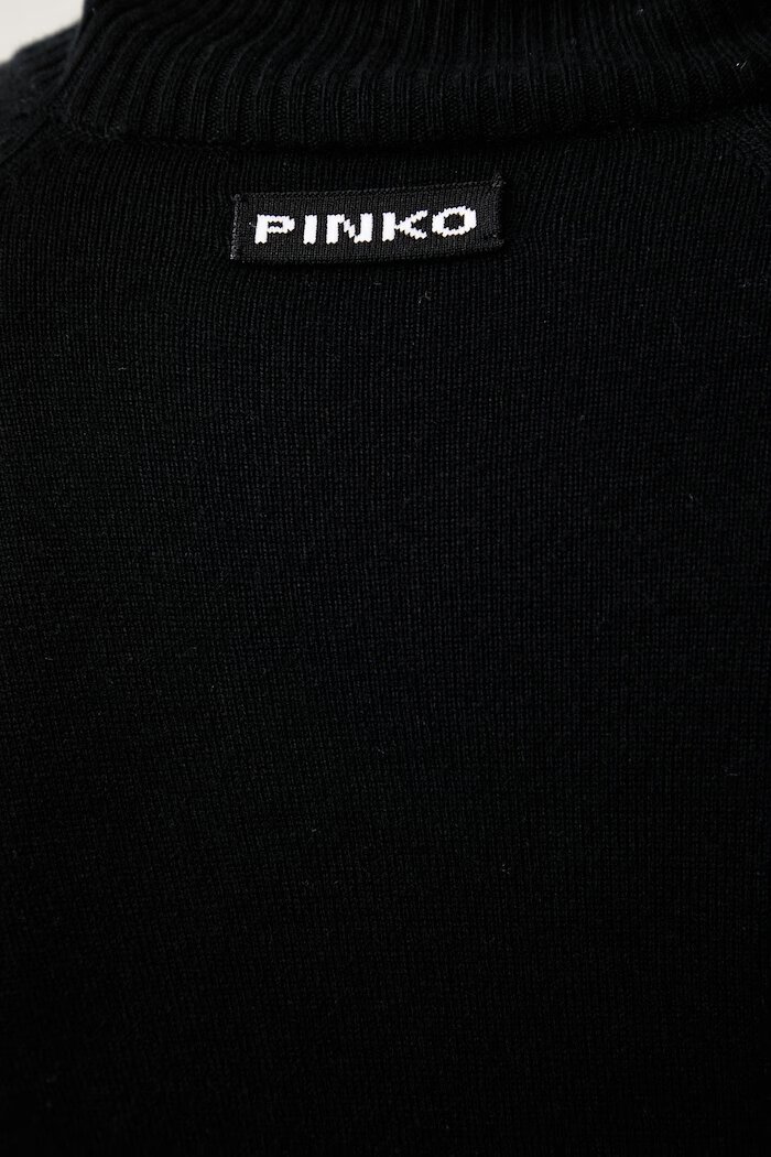 Pinko рокля с вискоза черна 107236 A3I1