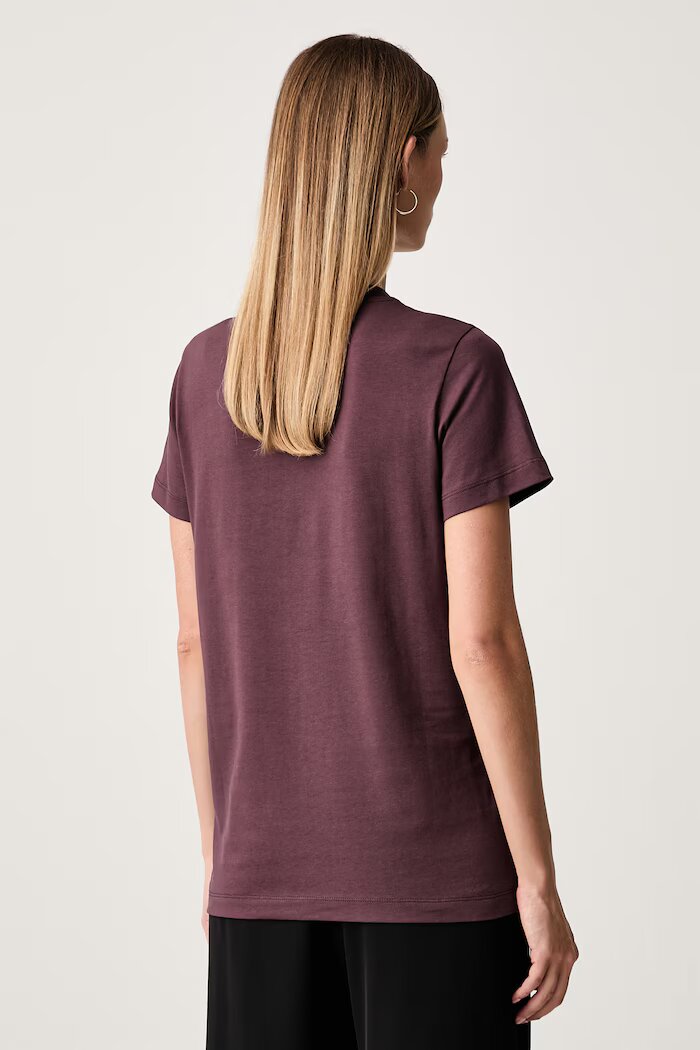 Pinko тениска дамска от памук бордо 101752 A3HN
