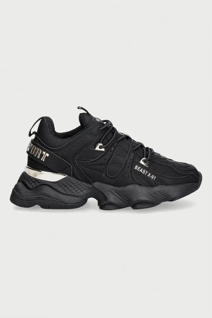 Plein Sport Beast X-01 2.0 маратонки черни с платформа USC1042.STE003N.0293