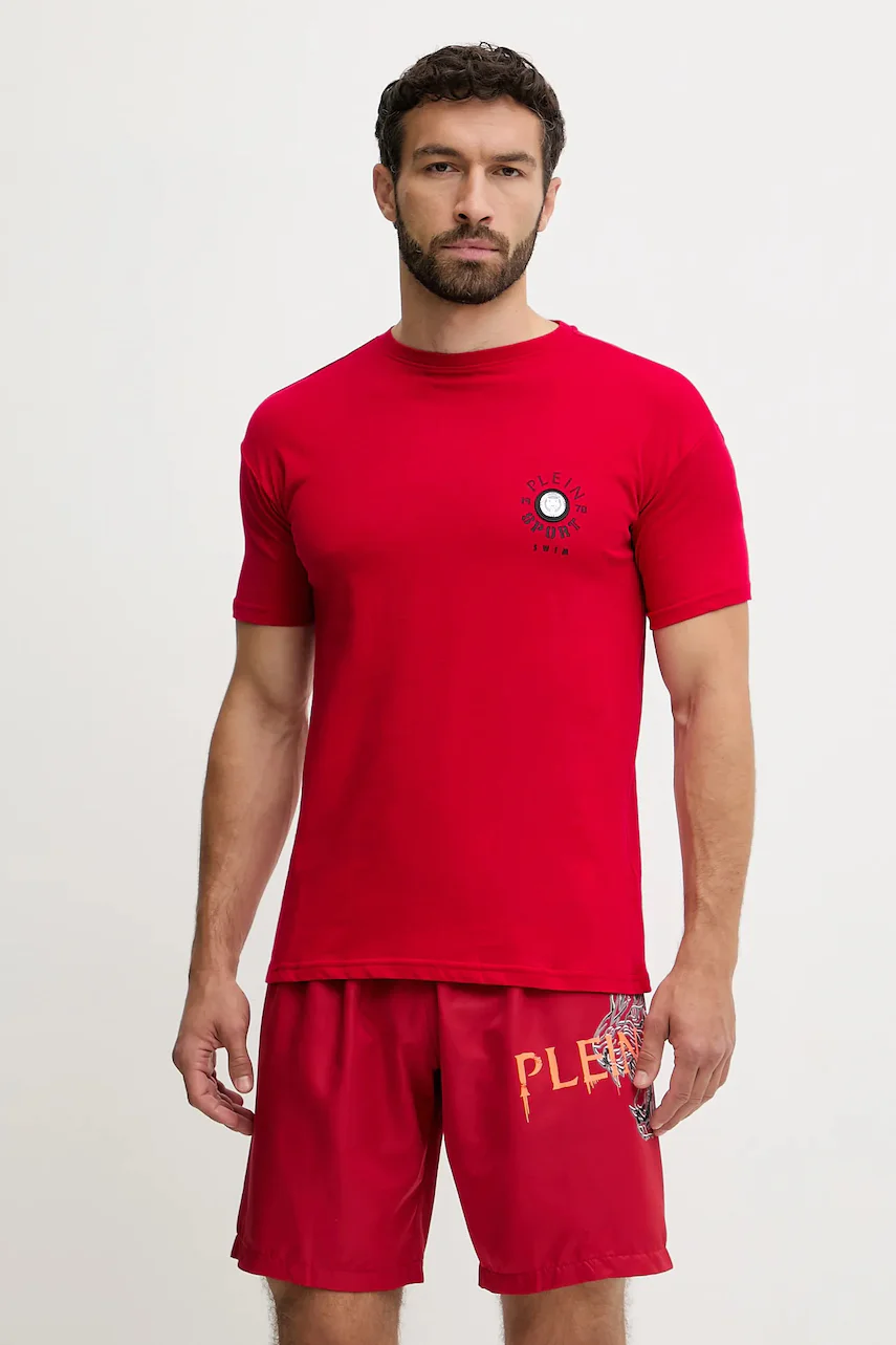 Plein Sport Памучна тениска