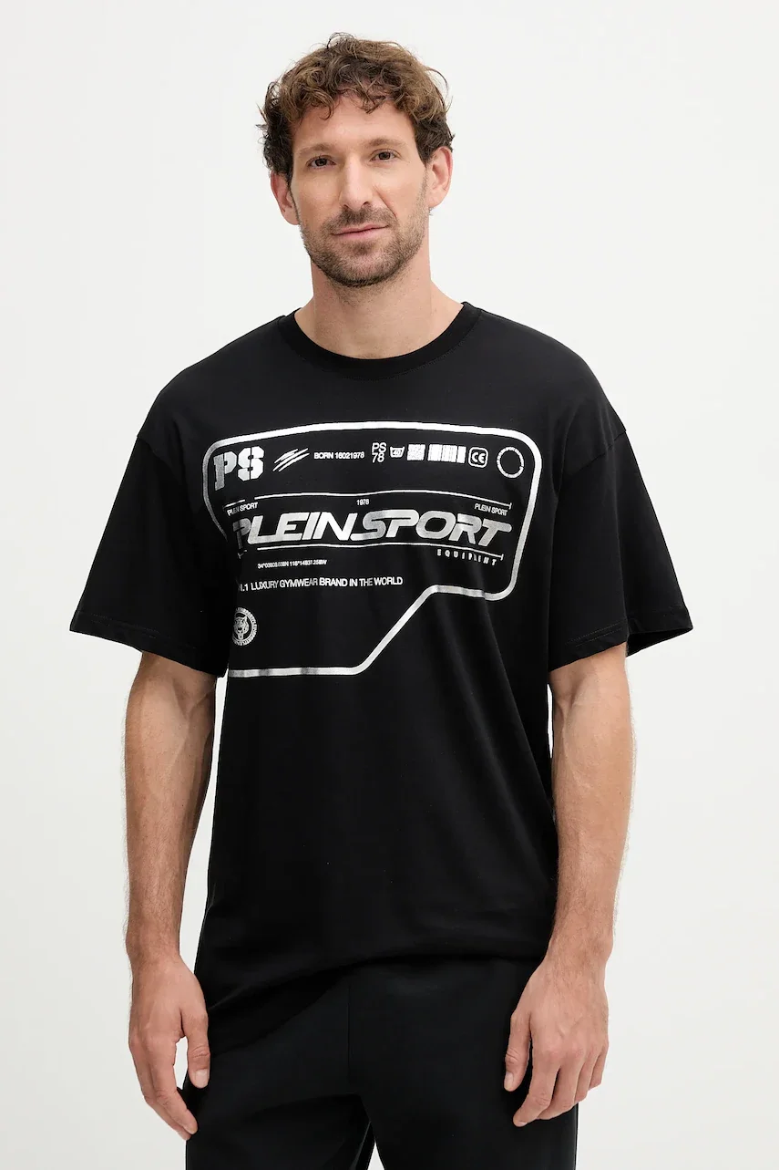 Plein Sport Памучна тениска