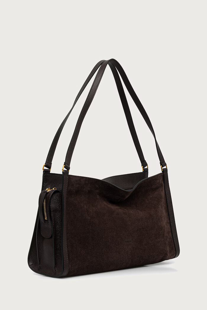 Pollini чанта tote дамска от кожа кафява PC4412PP1P QE1
