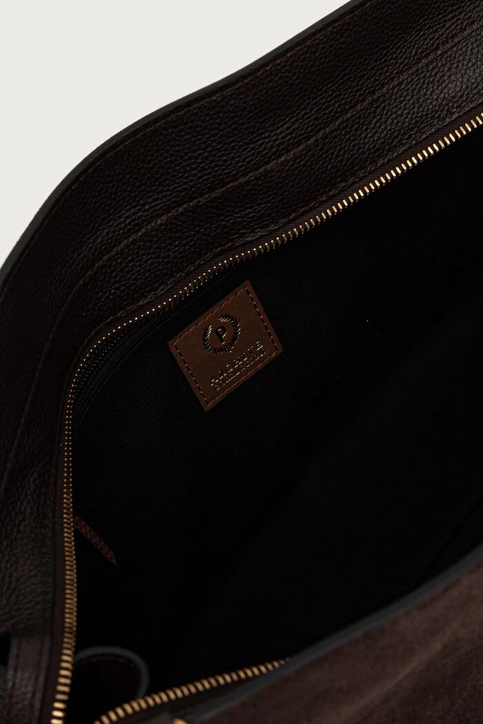 Pollini чанта tote дамска от кожа кафява PC4412PP1P QE1